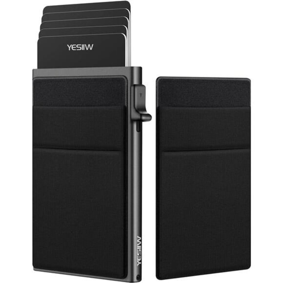 Slim Wallet for Men-Minimalist Mens Wallet Pop up Card Holder with RFID Blocking